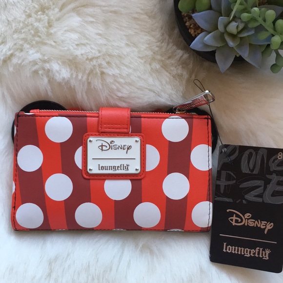 Loungefly Disney Minnie Mouse Sprinkle Cupcake Cosplay Flap Wallet - Picture 2 of 3